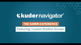 Navigator For Admins - Custom Student Groups