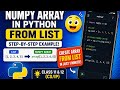 NumPy Array in Python from List 🔥 | Python Tutorial for Beginners