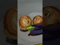 oil painting process じわっと完成する野菜の油絵 shorts