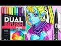 Tombow Dual Brush Pen Art Markers - Tombow Bright Brush Marker Review