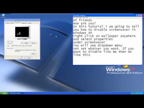 how to turn off or disable screensaver in windows xp how to turn off or disable screensaver in windows xp