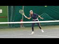 caroline wozniacki vs sparring partner tennis practice at the academy