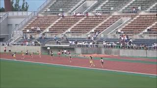 女子4×100mリレー予選2組、1着：西条南中　51秒74　～第69回愛媛県中学校総合体育大会・陸上～