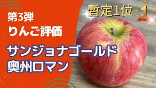 りんご評価第3弾　暫定1位　複雑な味か甘みのハードパンチャーか