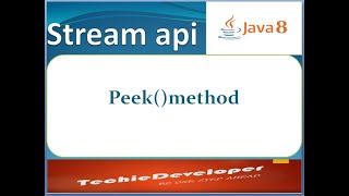 08 Peek method in Stream api
