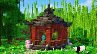 Minecraft | How to build Japanese Gazebo (Enchanting Room)