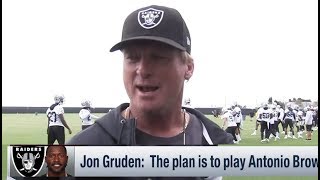 Jon Gruden on Antonio Brown: Raiders ready to move forward with him