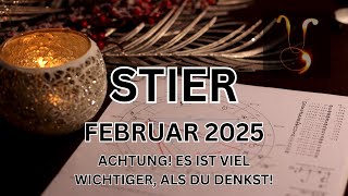 STIER Tarot | FEBRUAR 2025 | UNTERSCHÄTZE ES NICHT! ES IST VIEL WICHTIGER ALS DU DENKST! |