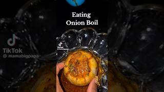 Trying VIRAL TikTok onion boil #onionboil #seafoodboil #tiktokviral #viralvideo #foodshorts  #shorts