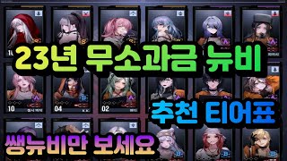 [무기미도]23년 뉴비를 위한 초간단 캐릭터 추천 티어표(리세 포함)