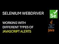 Selenium WebDriver | How to handle Javascript Alert?