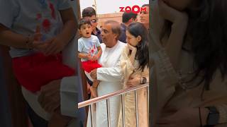 Mukesh Ambani visits Siddhivinayak Temple with son Akash, Shloka & grandson Prithvi again #shorts