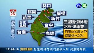 水情吃緊! 8縣市二階段限水