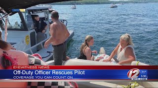 Off-duty Massachusetts police officer helps rescue pilot in crash