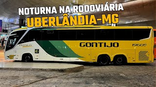 Movimentação noturna na rodoviária de Uberlândia-MG