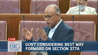 Government considering best way forward on Section 377A, says Shanmugam | THE BIG STORY