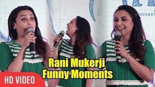 Rani Mukerji Funny Moments | Oye Hichki Song Launch | Hichki