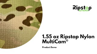 1.55 oz Ripstop Nylon MultiCam® - Fabric Demo Video