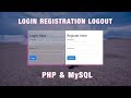 How To Make Login & Registration Form In PHP And MySql, Create SignIn & SignUp Page