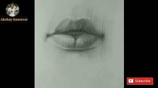 How to draw a realistic | lips | step by step