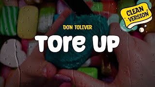 Don Toliver - Tore Up (Clean Version) (Lyrics)