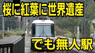 【近鉄吉野線】観光終着駅なのに無人…さくらライナーに乗って行く!