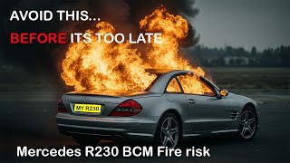 Mercedes R230 Battery control module (BCM) fire risk. How and why you should  fit inspection hatch.