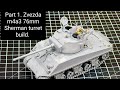 Zvezda 76mm Sherman Tank. Turret build 1/35 scale (PART 1)