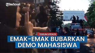 Viral Aksi Emak-emak di Makassar Bubarkan Demo Mahasiswa karena Sudah Masuk Waktu Sholat Magrib