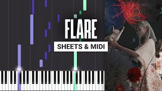 Flare - Hensonn - Piano Tutorial - Sheet Music & MIDI