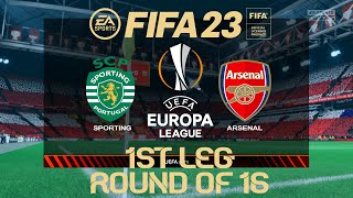 FIFA 23 Sporting vs Arsenal | Europa League 22/23 | PS4 | PS5 Full Match
