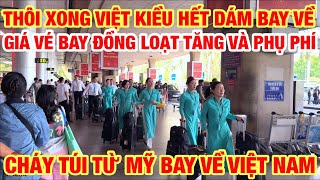 THÔI XONG VIỆT KIỀU HẾT DÁM VỀ CHÁY TÚI CHI PHÍ TỪ MỸ BAY VỀ VIỆT NAM HIỆN NAY TĂNG GẤP ĐÔI
