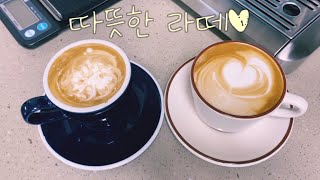 [홈카페] 카페라떼☕️ㅣ브라운백 커피ㅣ브레빌 870