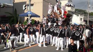 泉大津濱八町だんじり祭り　６　元町～西之町～下之町かち合い（ＨＤ）