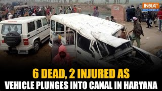 Haryana: Rescue Ops Underway After 6 People Died After Vehicle Plunged Into a Canal in Sirsa