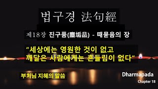 법구경 시리즈 : 18장 - 세상에는 영원한 것이 없고 깨달은 사람에게는 흔들림이 없다 I 지혜의 말씀 I 인생격언 I  불교경전 I Dharmapada,buddha quotes