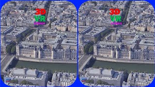 Conciergerie 3D VR Stereogram Magic eye, 3D SBS, Google Earth, Paris, France, 매직아이