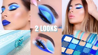 Jeffree Star Blue Blood Palette Tutorial,Review,swatches
