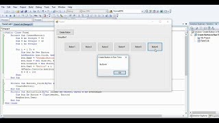 How to Create Button Control on Run Time in VB.net | Visual Basic