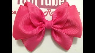 Lazo doblado con cintas anchas VIDEO No.678CreacionesRosa Isela