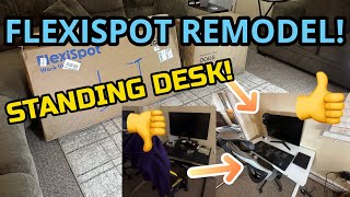 Unboxing \u0026 Setup | Flexispot EG8 Standing Desk \u0026 OC6 Ergonomic Chair + Office Remodel!