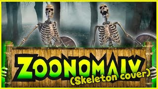 Skeleton banging shield but it's Zoonomaly!