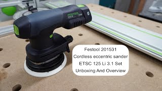 Festool 201531 Cordless eccentric sander ETSC 125 Li 3 1 Set