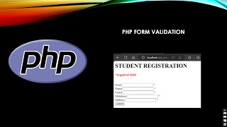 Form validation in PHP. | PHP form validation tutorial. | Registration form. #vscode