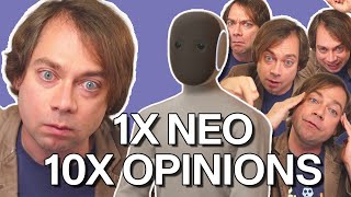 Roboticist explains first-ever home humanoid. Remains calm.