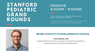 Stanford Pediatric Grand Rounds: Neural Plasticity in Developmental Dyslexia (02.07.20)