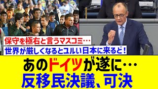 あのドイツが“反移民決議”可決！不法移民の入国が事実上禁止に【国内の反応】