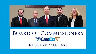 Cabarrus County BOC Regular Meeting 12.19.2022