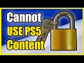 How to Fix Cannot Use Content Error on PS5 & Restore Licenses (Unlock Tutorial)