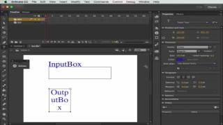 Developing the GUI with Text Boxes Adobe Animate and Action Script 3